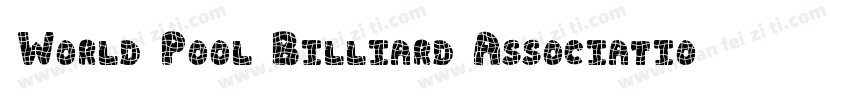 World Pool Billiard Association字体转换